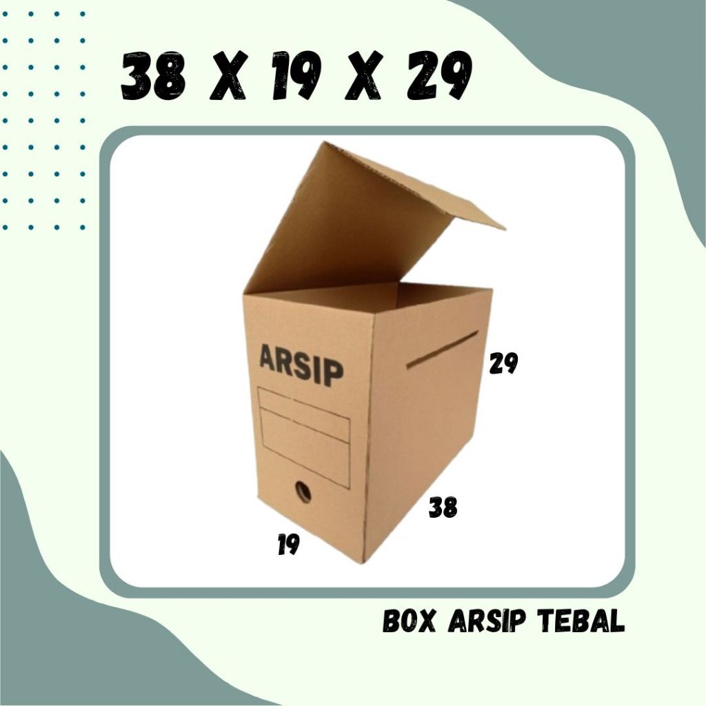 

Box Arsip Print Tebal 38x19x29 Coklat Kardus Arsip Packing/polos/Arsip/File/filebox/arsipbox/ box Dokumen