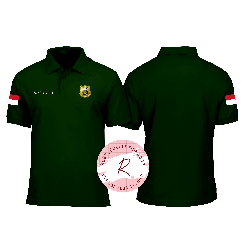 KAOS MODEL POLO BERKERAH SECURITY - POLO KERAH SECURITY - Polo security - polo custom bebas request