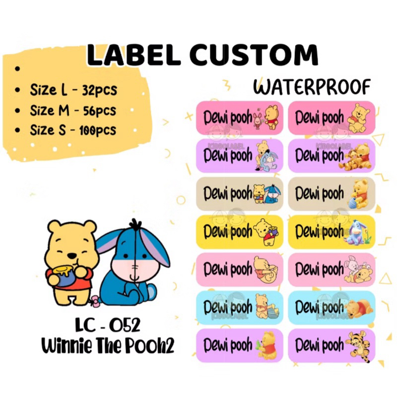 

Stiker Label Nama waterproof Vinyl Custom 4
