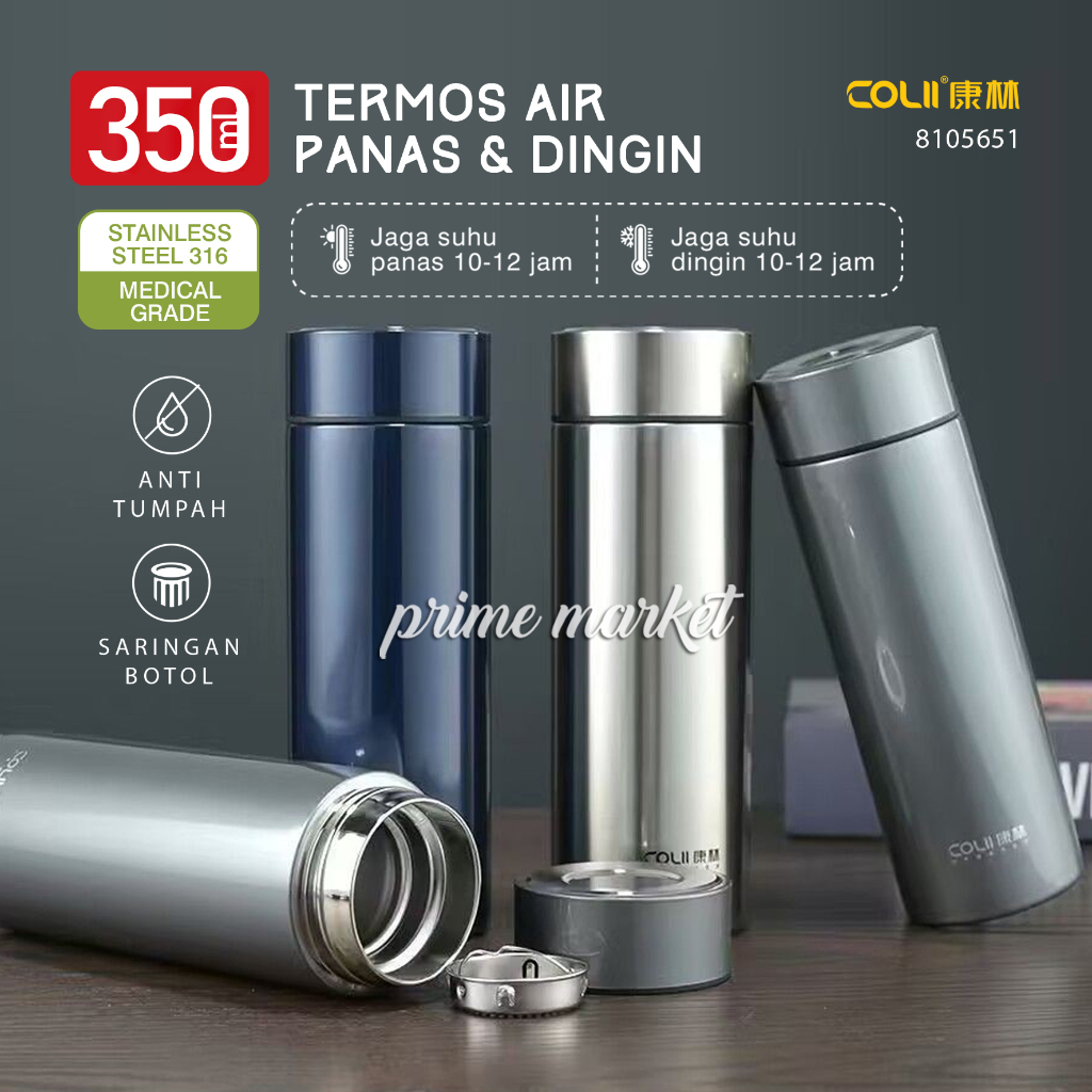 Termos Air Panas Stainless 350ml Thermos Air Panas Tremos Air Panas Dingin (8105651) A242