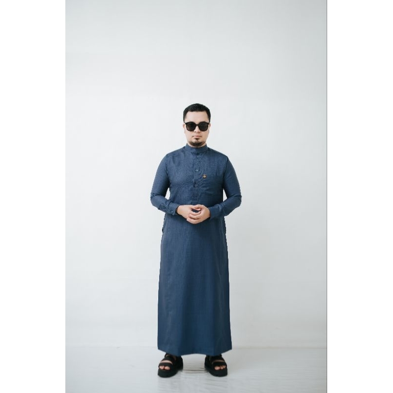 ELMAKKY Exclusive - Gamis Malik - Jubah Pria Slim Fit Lengan Panjang simpel