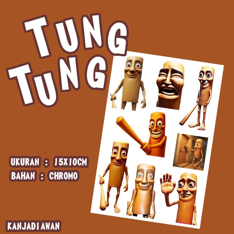 

Stiker Tung Tung Sahur Sticker Set Tungtung saur