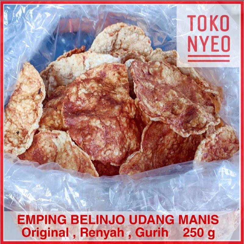 

Emping Blinjo Udang Manis Goreng Renyah Gurih Ukuran Besar 250 gr Oleh Oleh Khas Surabaya Mlinjo Melinjo Belinjo