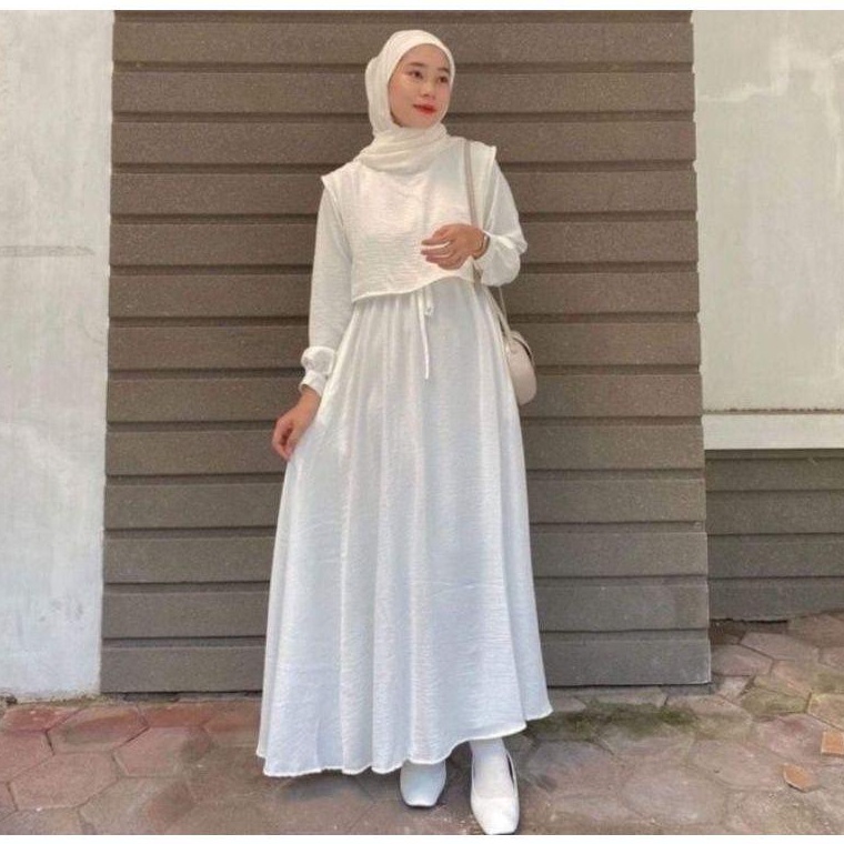 Sudah READY   GLENCA MAXY ALESHA ANDIN RIA RICIS DRESS CRINKLE AIRFLOW PREMIUM BUSUI