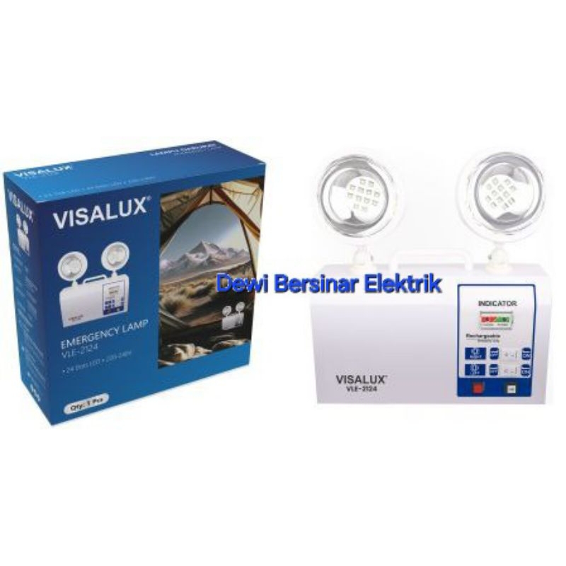 Visalux LED Emergency Lamp VLE-2124 - Lampu Darurat - Lampu Listrik Padam - Lampu Emergency LED SNI 