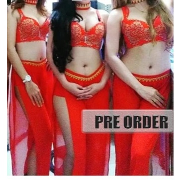 [PRE ORDER] Baju Dance Wanita Dewasa Korea Kostum Kpop Dancer/Dj/Penyanyi Panggung Warna Merah 191