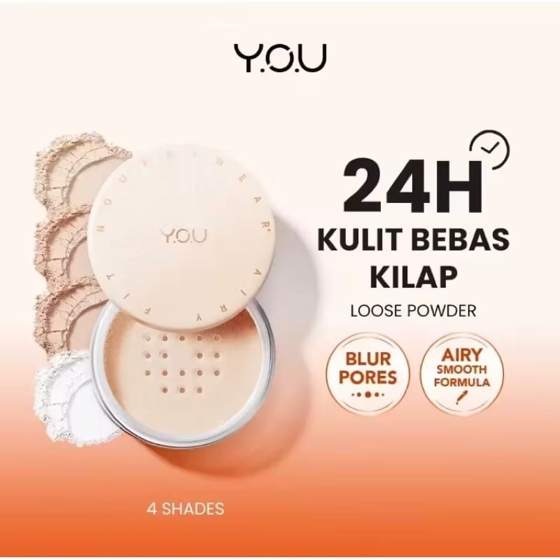 Y.O.U noutriwear loose powder bedak tabur