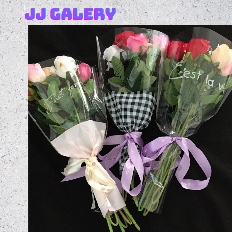 

Plastik BUKET Bunga Mawar Wrapping Plastik Untuk Mini Buket Rose Ecer Per Lembar SF03