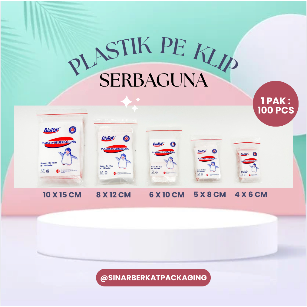 Plastik PE Klip Serbaguna Tebal | Plastik Zip Lock Tebal | Plastik Snack/Sambal
