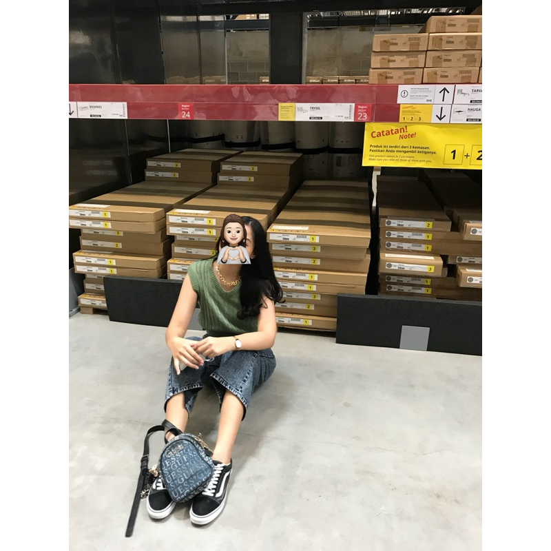 army vest hijau tua outer preloved