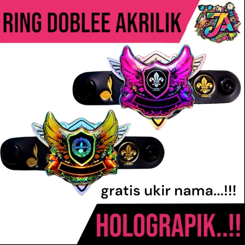 

Ring kacu DOUBLEE AKRILIK WING TERBARU. GARTIS UKIR NAMA smp sma penggalang penegak