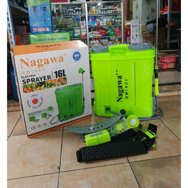 sprayer elektrik nagawa model terbaru batrai lithium/ tangki nagawa 16 liter / sprayer elektrik pert