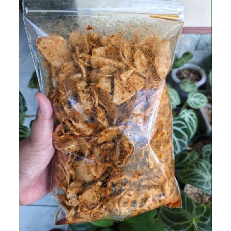 

Kripik basreng pedas 500gr