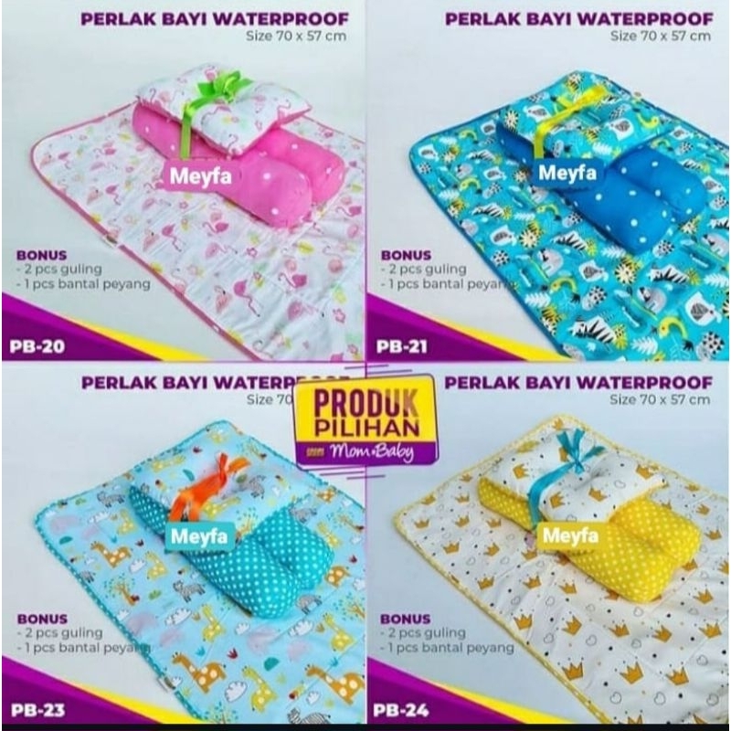 NEW PRODUCT TERBARU PERLAK BAYI WATERPROOF SET BANTAL DAN GULING / PERLAK BAYI WATERPROOF UKURAN