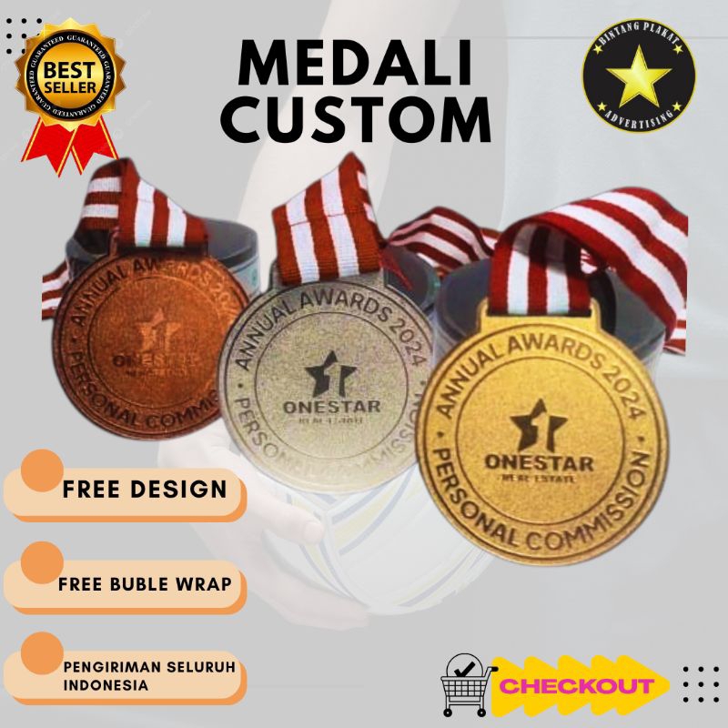 Medali | Medali custom | Medali logam | Medali penghargaan | Medali kuningan | Custom Medali