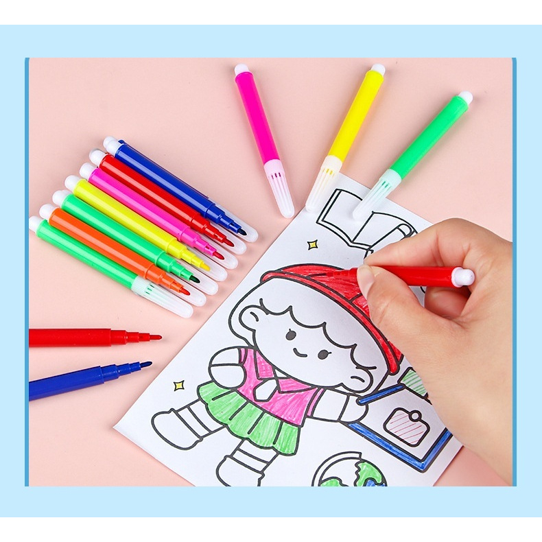 

Spidol 6 Warna Color Pen Marker Set 6 Pcs Mini