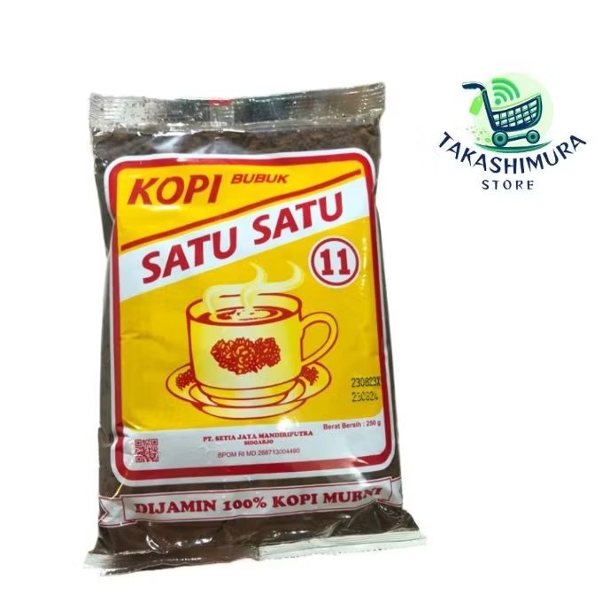 

Kopi SATU-SATU Kopi bubuk hitam, kopi asli tanpa campuran, 250gr kopi murni