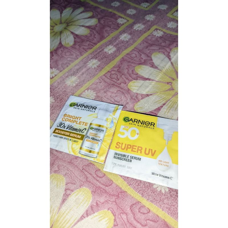 GARNIER VIT C & INVISIBLE SUNSCREEN SACHET