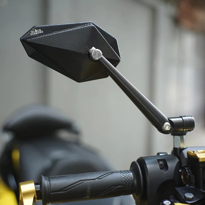 Black Diamond - Kaca Spion Model Daun Kaca Semi Cembung Universal Nmax Xmax PCX ADV Aerox Lexi Vario