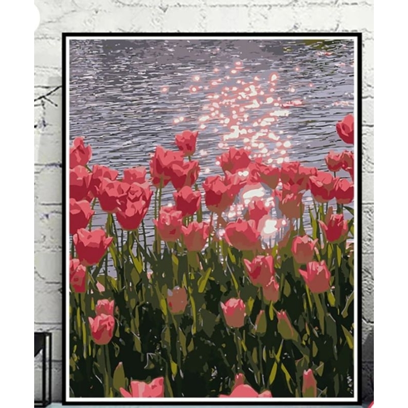 

Canvas Paint By Number Kit Digital Oil Painting DIY Lukisan 40 x 50 Seri H