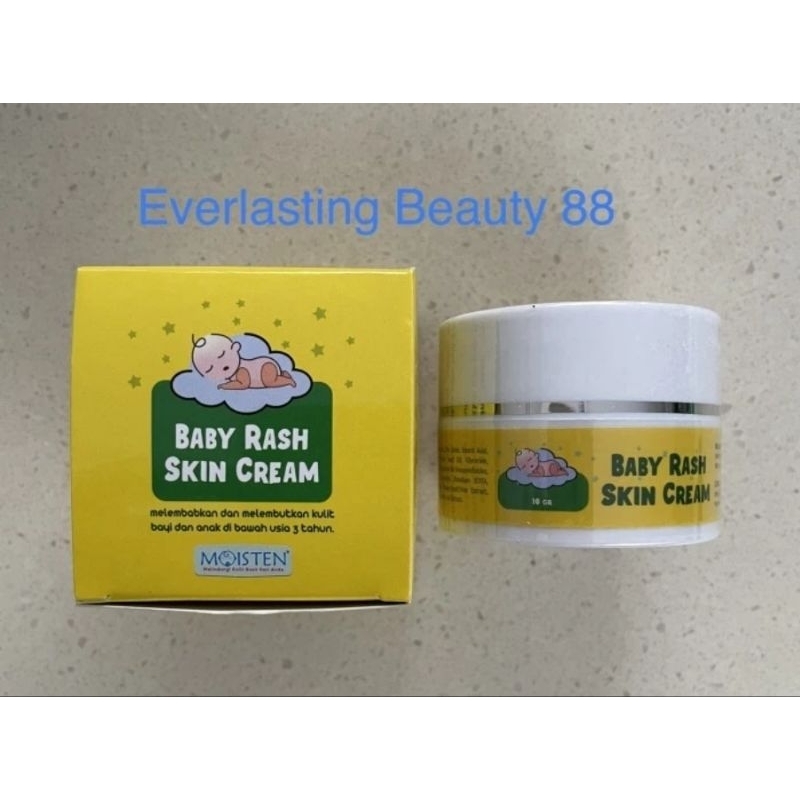 Moisten Baby Rash Skin Cream - krim pelembab & pelembut kulit bayi / anak - krim ruam popok - BPOM