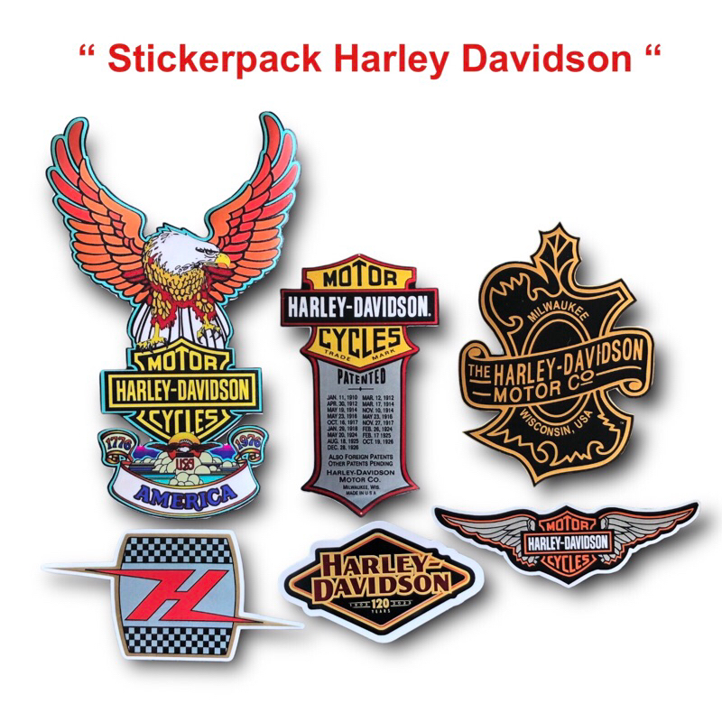 

Sticker Pack Harley Davidson Vintage