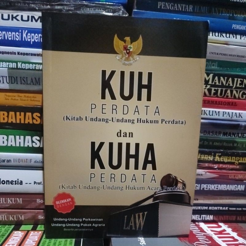 Buku ORIGINAL : KUH Perdata ( Kitab Undang - Undang Hukum Perdata) dan KUHA Perdata ( Kitab Undang -