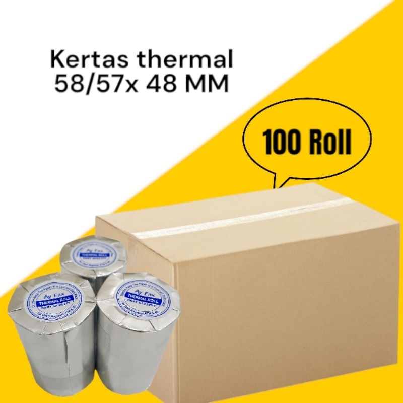 

Kertas thermal edc 57x48 paket 100 roll