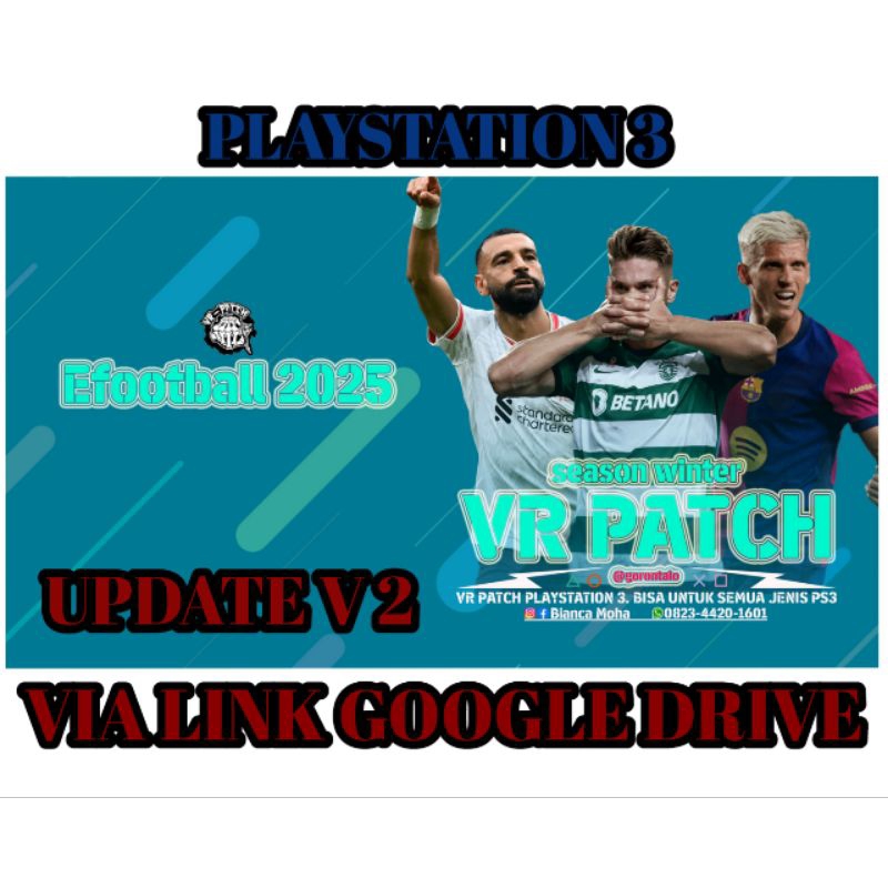 Game Bola PS3 eFootball VR PATCH