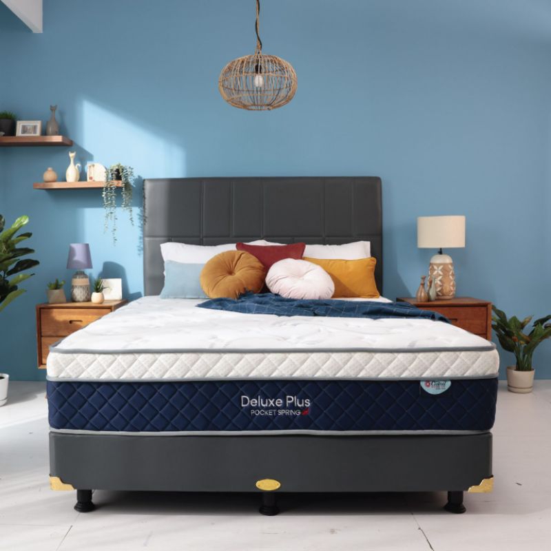 springbed central deluxe plush pocket original , murah istimewa
