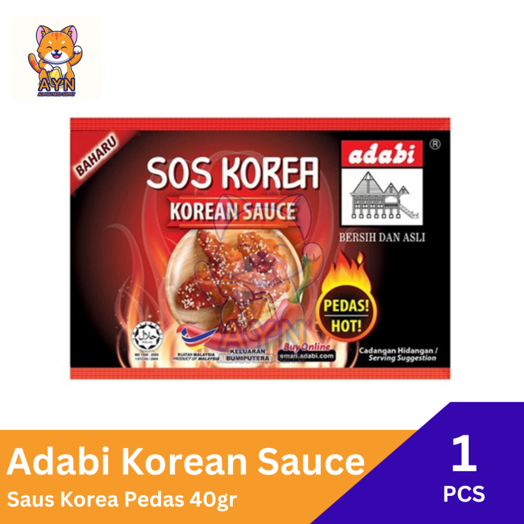 

Adabi Saus Korea | Korean Sauce 40 gr [ 1 pcs ]