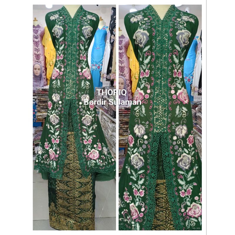 BAHAN ABAYA BORDIR SUJI KERANCANG BUKITTINGGI
