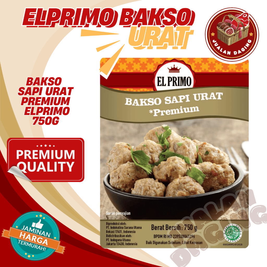 

EL PRIMO BAKSO SAPI URAT PREMIUM 750 GRAM