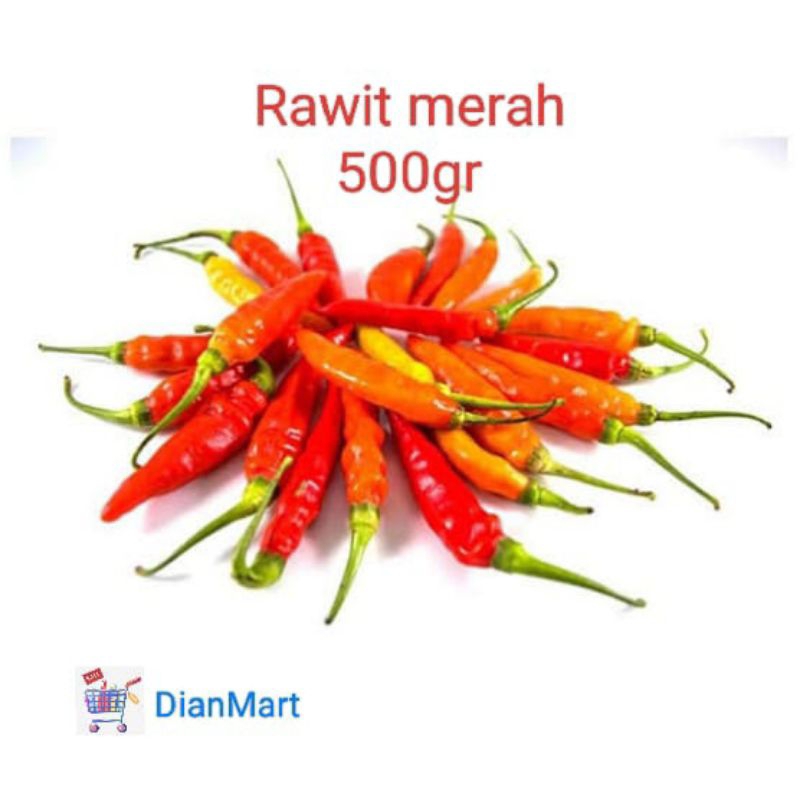 Cabai Rawit Merah 500gr / cabai rawit merah 1kg