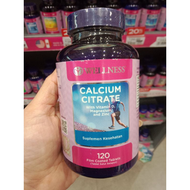 Wellness Calcium Citrate 120 Tablets - Wellnes Calcium citrate