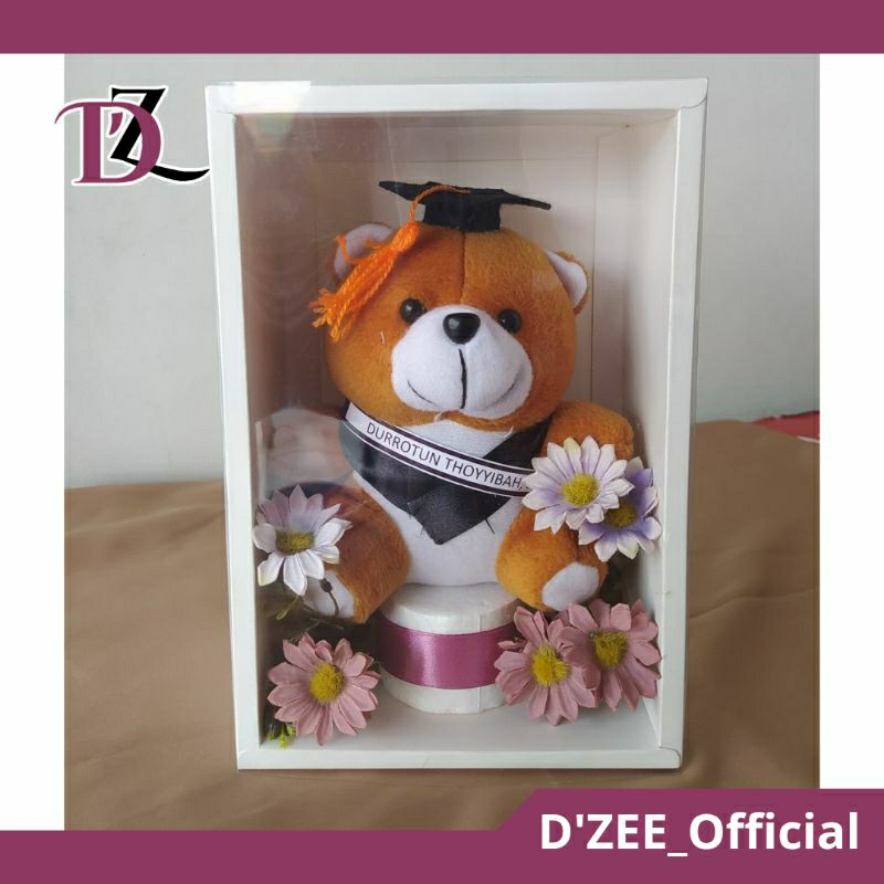 

kado wisuda box tutup transparan