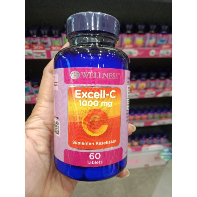 Wellnes Excel C 1000mg 60 tablet Vitamin C 1000mg Aman dilambung
