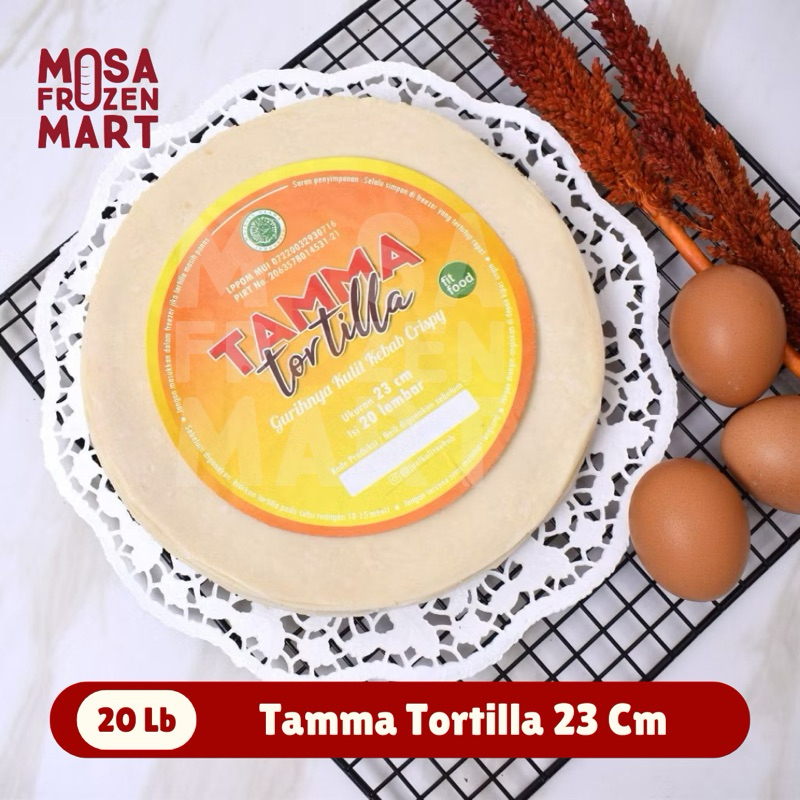 

Tamma Kulit Tortilla Isi 20 Lembar Size 23 Cm | Kulit Kebab