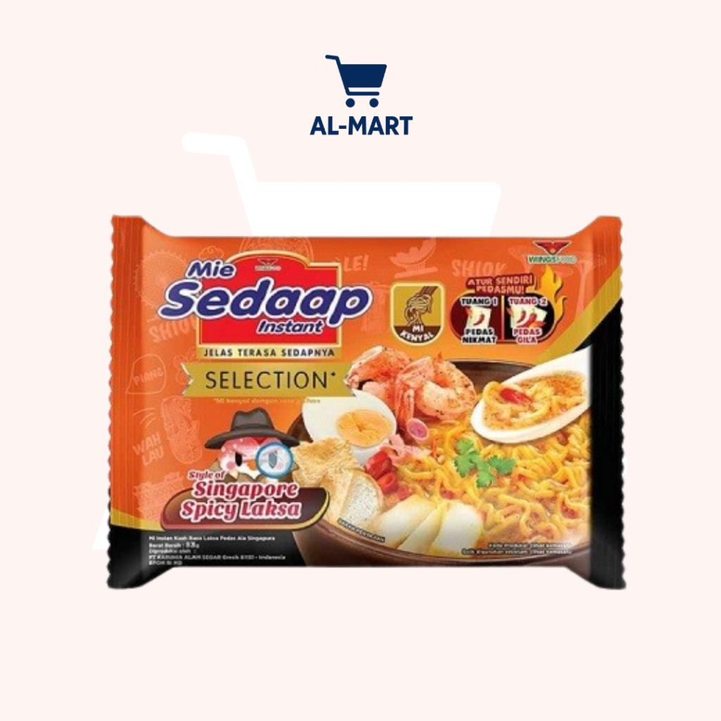 

Mie Sedaap Selection Singapore Spicy Laksa / Mie Sedap Kuah Laksa 83 gr