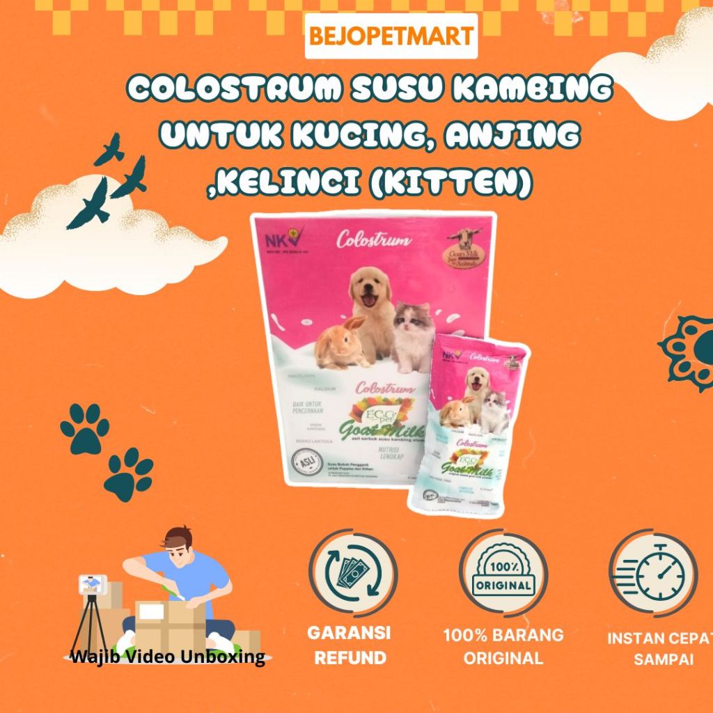 Colostrum susu kambing untuk kucing, anjing ,kelinci (kitten)