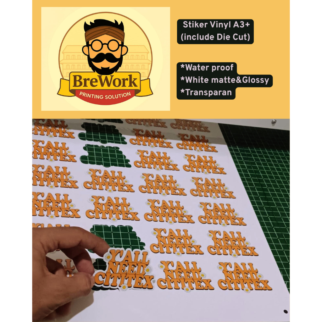 

Cetak Stiker Label Makanan / Label Kemasan Cutting ( Die Cut ) / Stiker Label Online Shop
