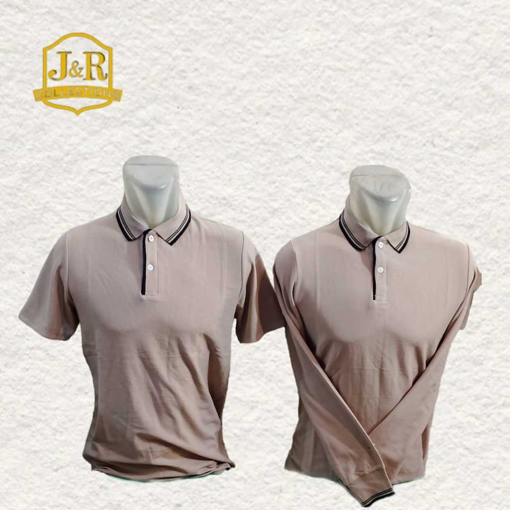 Baju Kaos J&R Coklat Susu Polos
