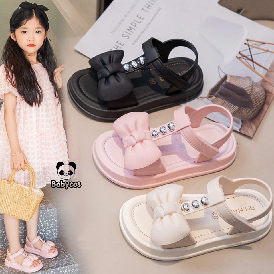 PROMO 12.12 Babycos - Sandal Anak Perempuan LAIQA Karet Lucu Lentur Ringan Cewe 1-8 Tahun Viral Keki