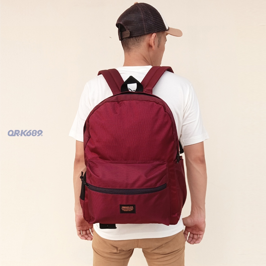 Tas Ransel Tas punggung backpack ork689 BP Makilah Maroon