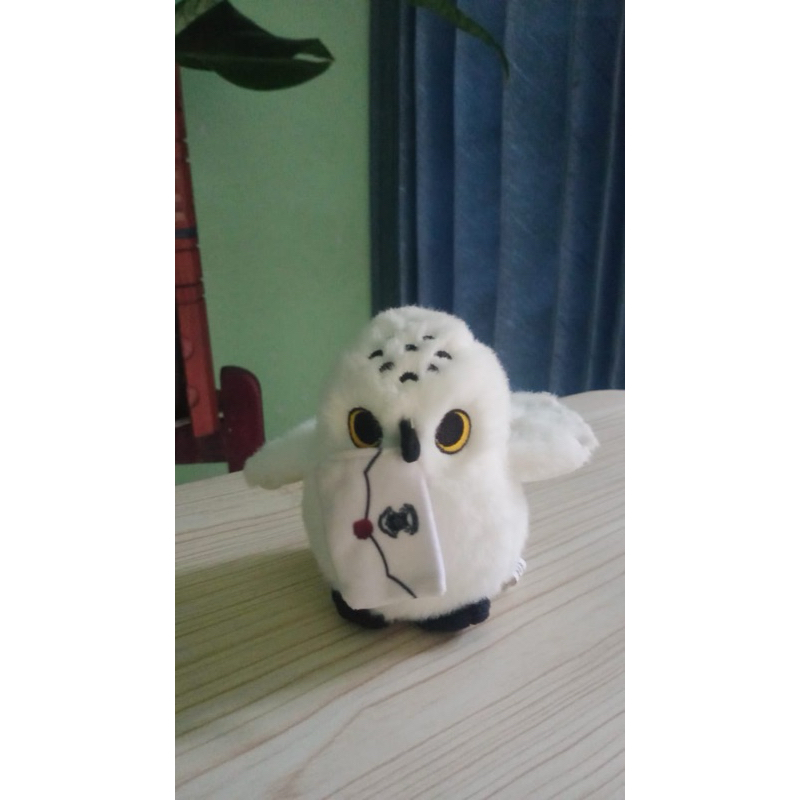 boneka Owl harrypoter 6 inc Miniso preloved like new bonus paperbag miniso