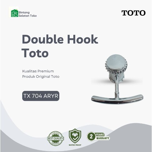 Double Hook Toto / Gantungan / TX704 ARYR / Produk Original Toto SALE%