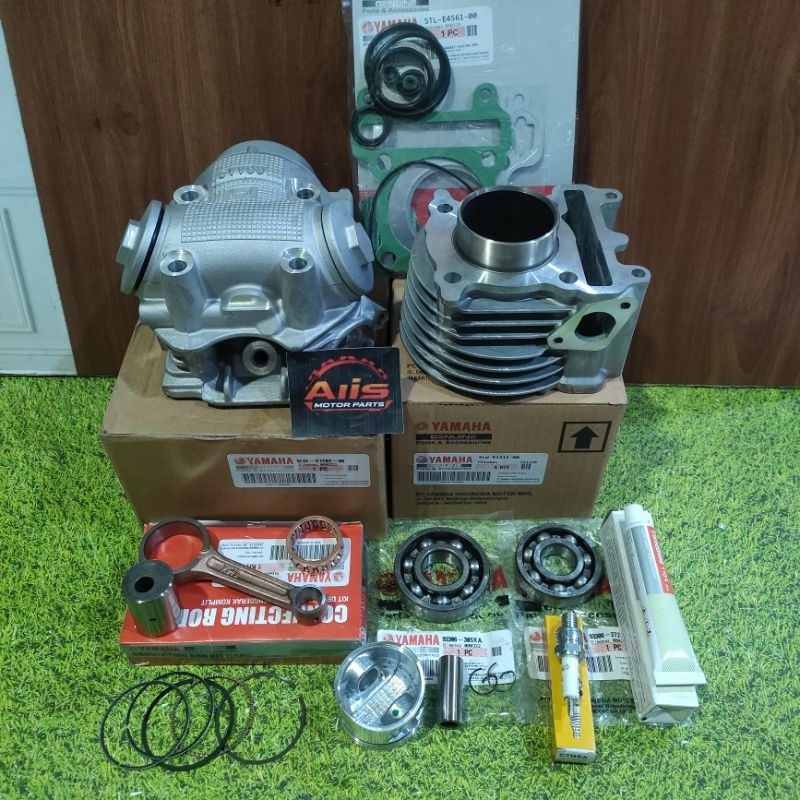 PAKETAN BLOK SEHER PLUS BLOK HEAD CYLINDER HEAD MIO LAMA MIO SMILE MIO SOUL MIO SPORTY FINO KARBU NO