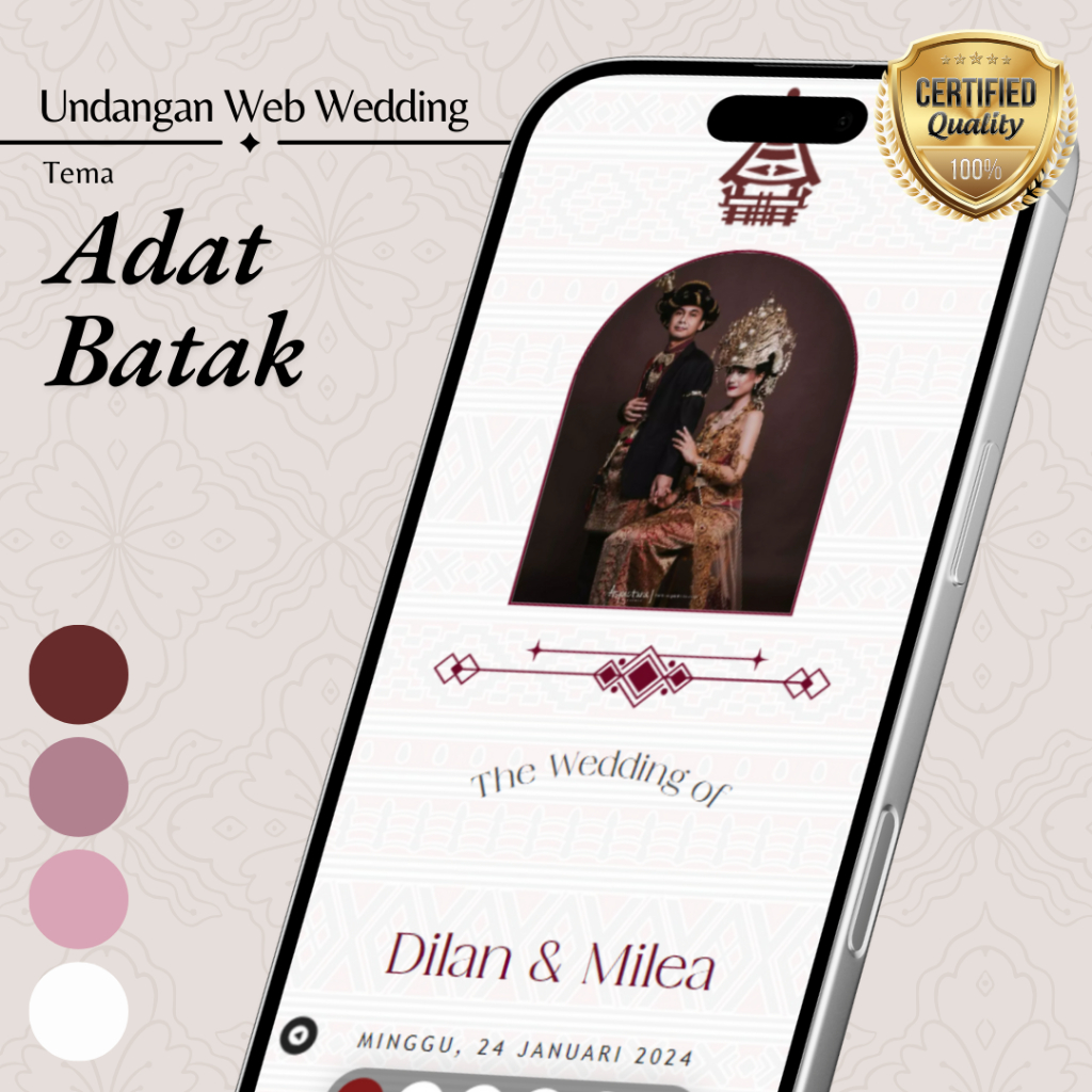 Adat Batak- Undangan Digital Website Basic