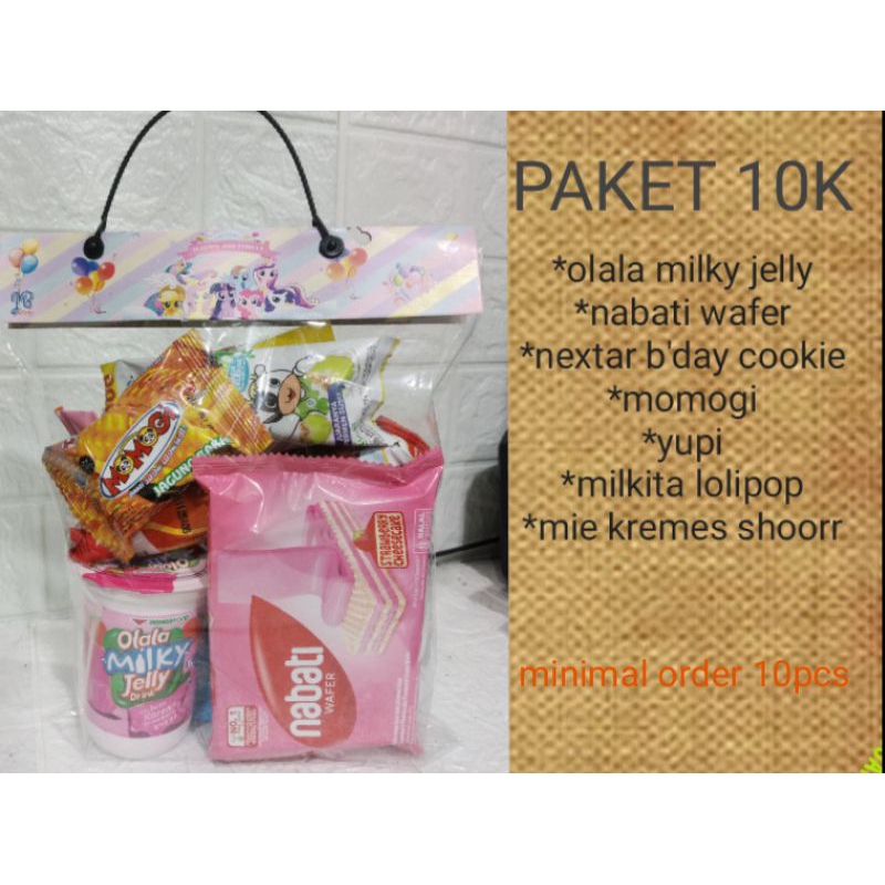 

BINGKISAN ULANGTAHUN ANAK PAKET 10K