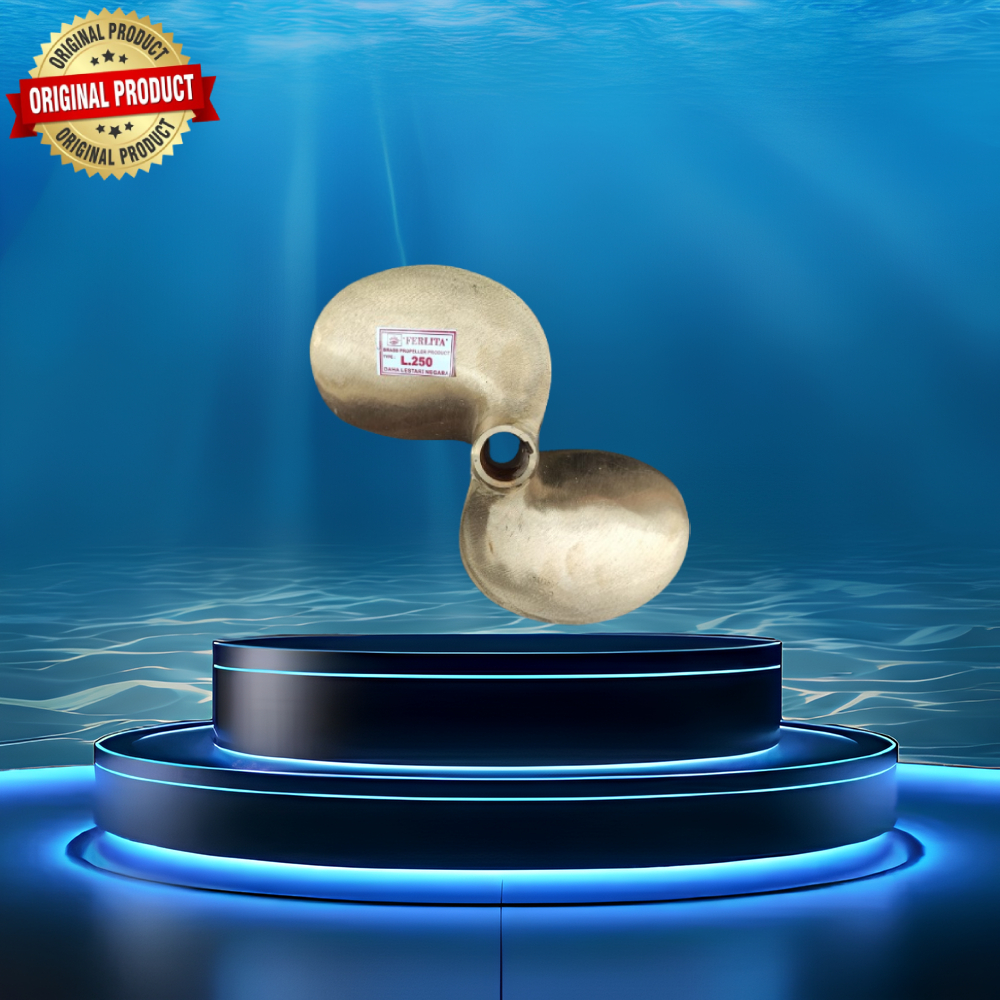 Tipe L.250 DAUN 2 Baling-Baling Perahu Kuningan Merk FERLITA